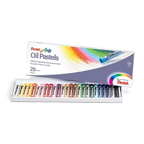 Pentel Pentel Of America PENPHN25 Pentel Oil Pastels 25 Ct PENPHN25